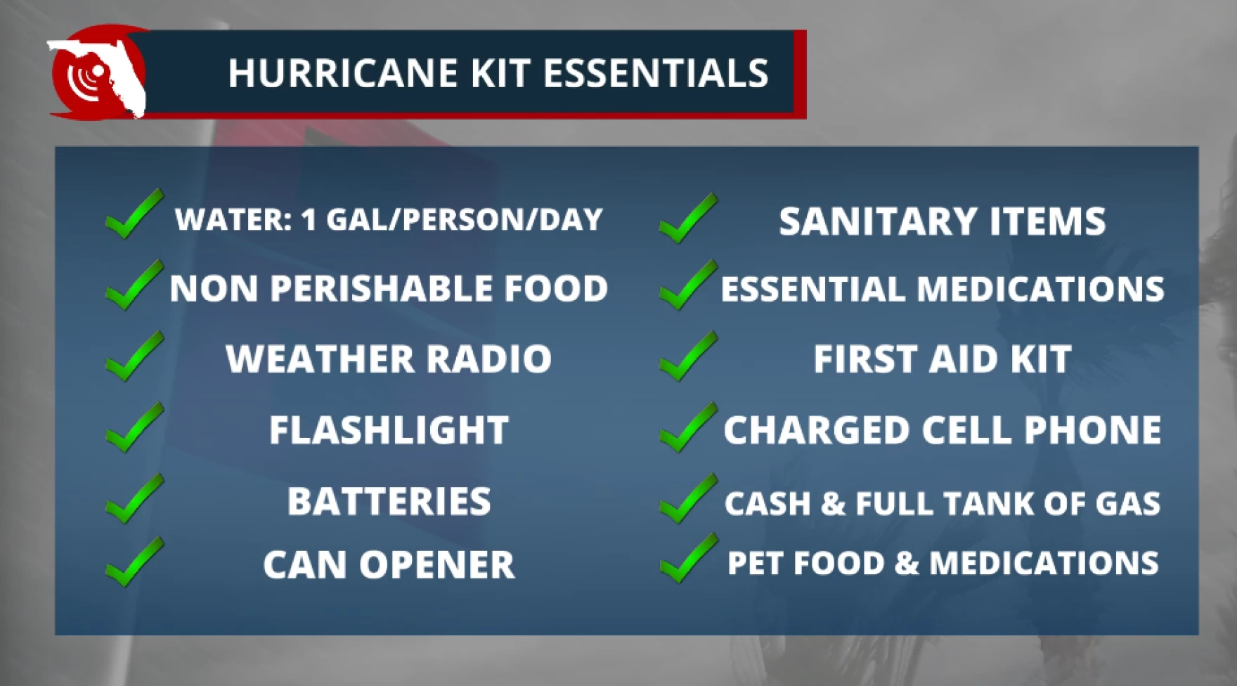 hurricane prep kit FPREN