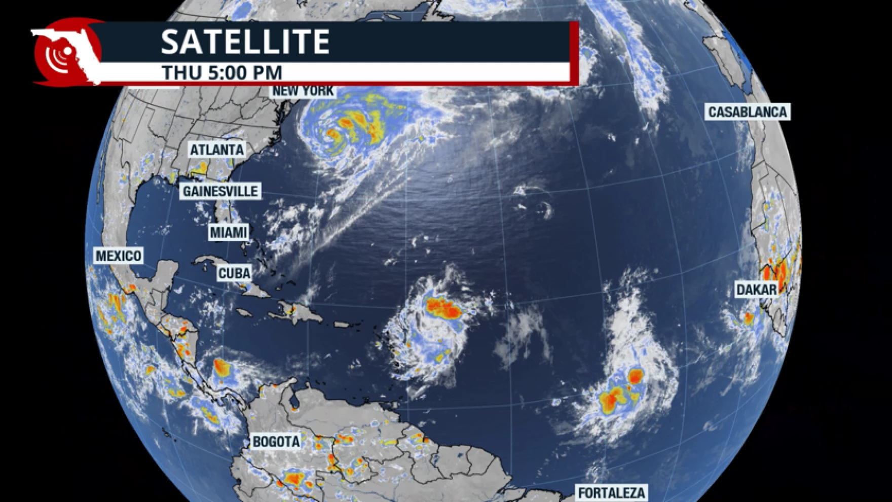 Monitoring three areas in tropical weather as Erin moves away