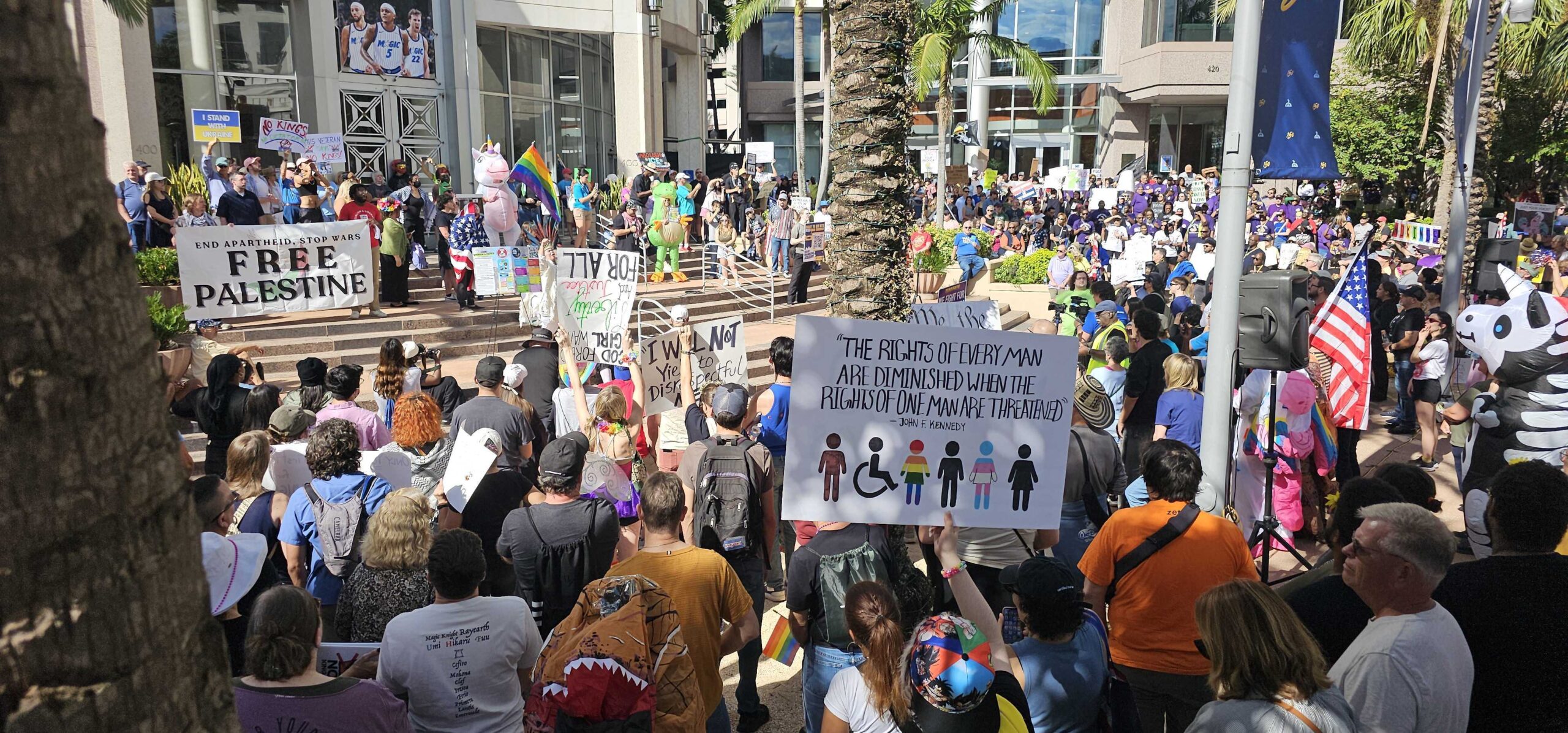 No Kings rally in Orlando draws thousands of protesters