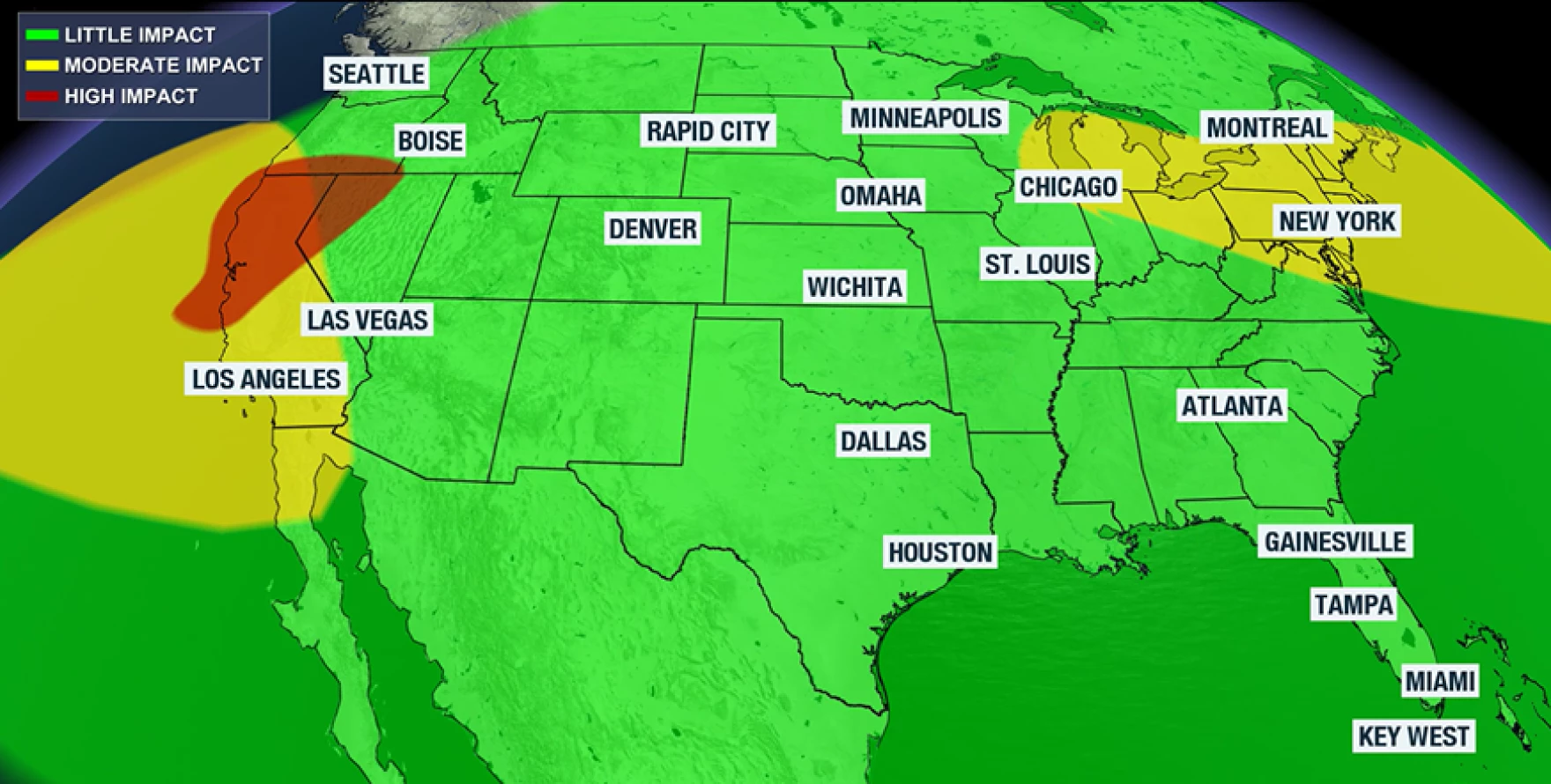 Traveling for the holidays? Here’s the travel weather outlook across the nation