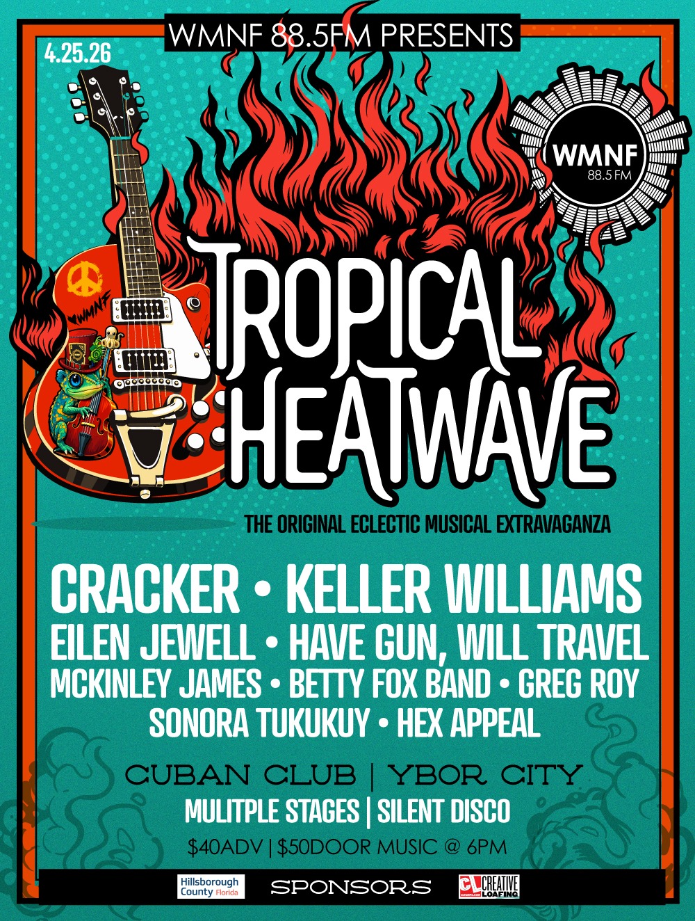 WMNF 88.5 FM | Tropical Heatwave 2026 Lineup - WMNF 88.5 FM