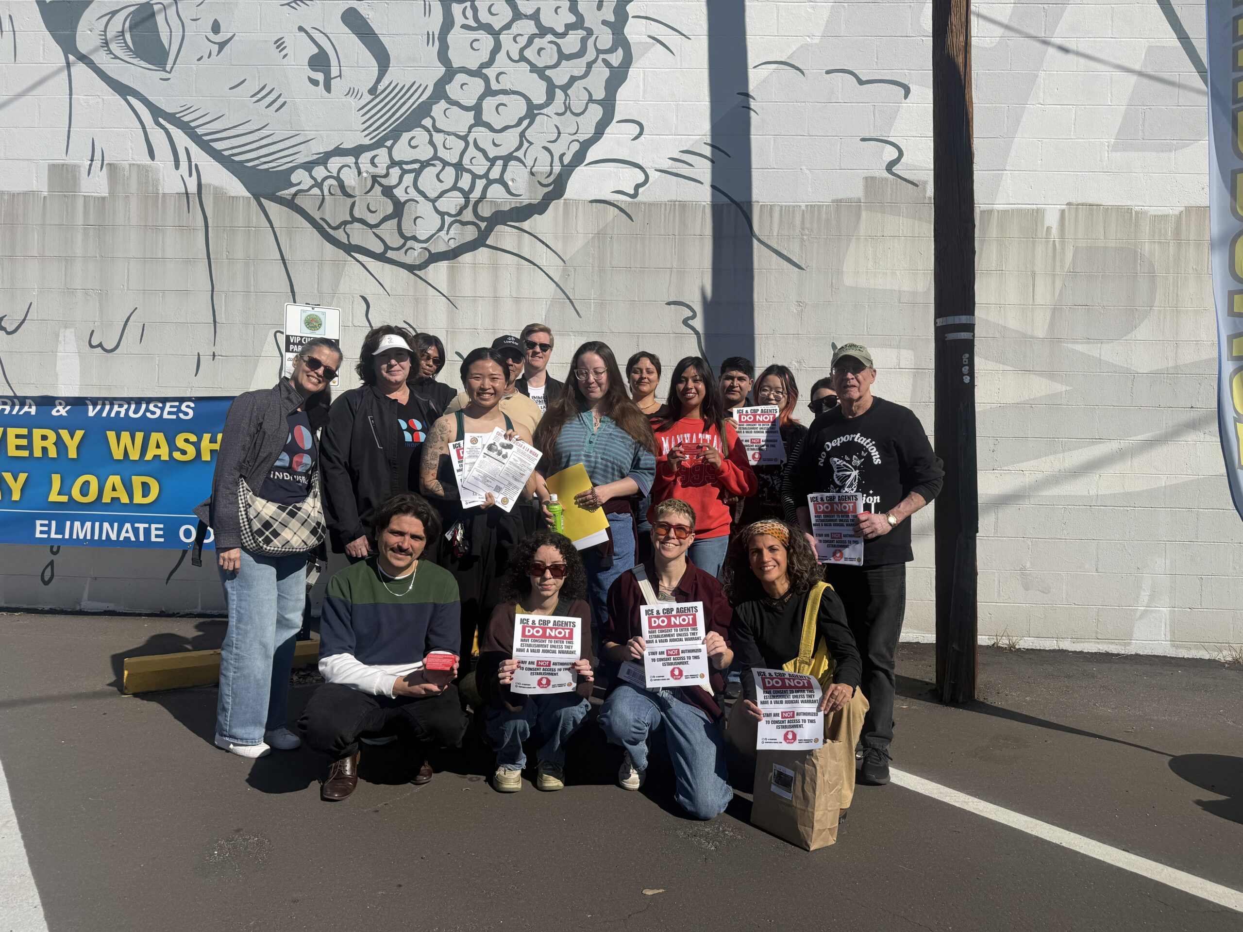 Local advocacy groups host an “Emergency Barrio Walk” after reports of ICE activity